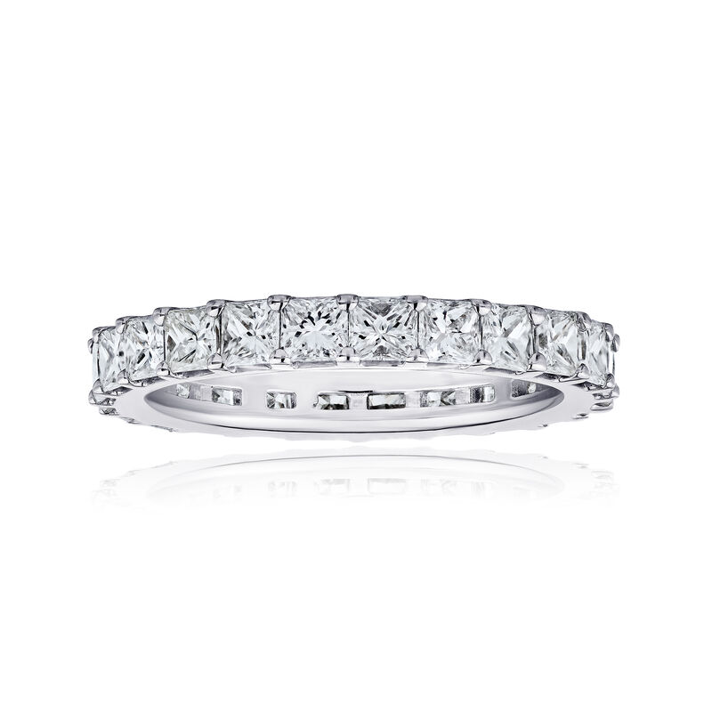 1.90 ct. t.w. Princess-Cut Diamond Eternity-Style Wedding Band in 14kt White Gold image number 0