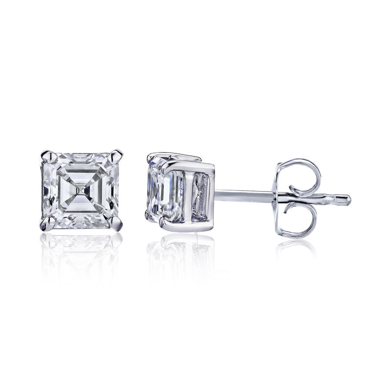 .96 ct. t.w. Certified Diamond Stud Earrings in Platinum image number 2