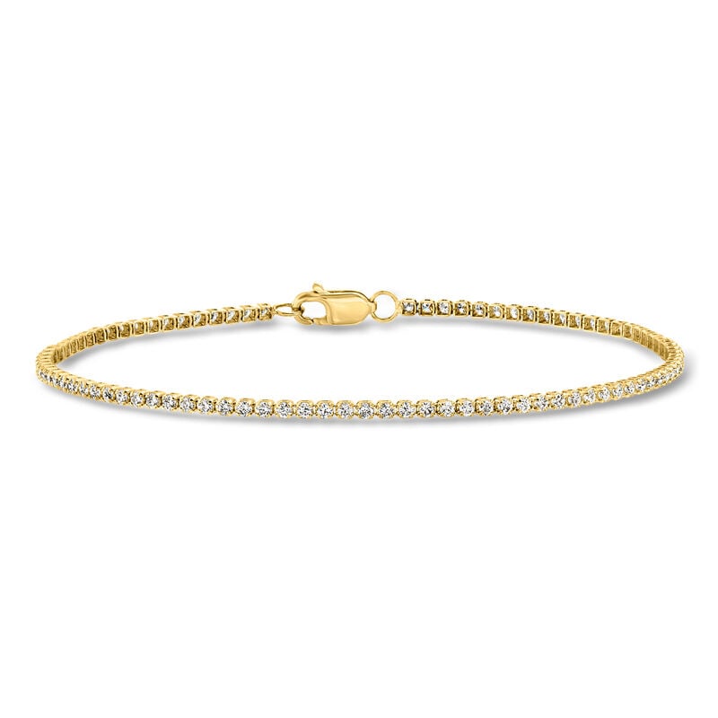 1.00 ct. t.w. Lab-Grown Diamond Tennis Bracelet in 14kt Yellow Gold image number 0
