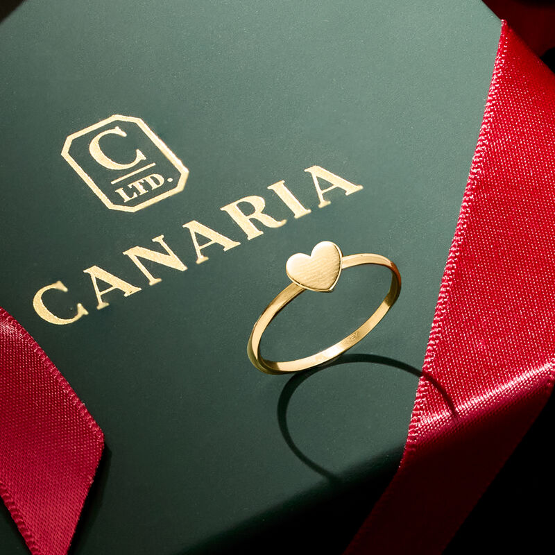 10kt Yellow Gold Heart Ring image number 4