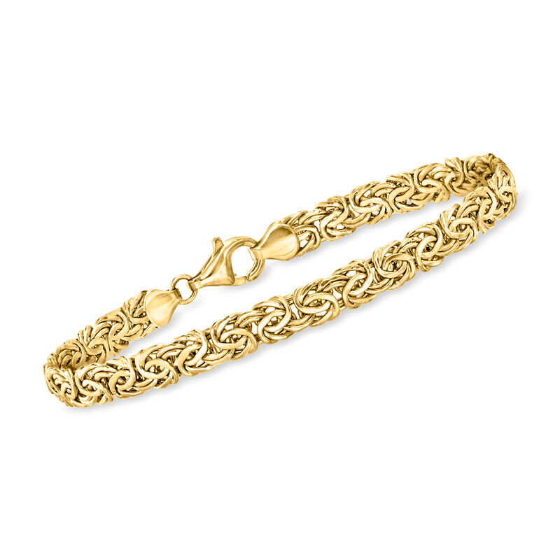 18kt Yellow Gold Byzantine Bracelet image number 0