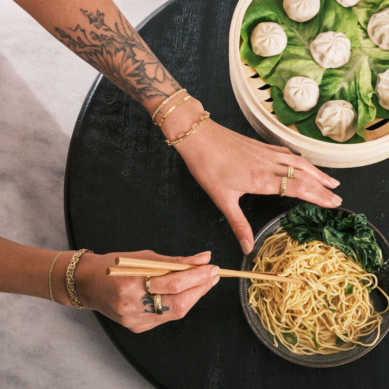 10kt Yellow Gold Byzantine Ring image number 5