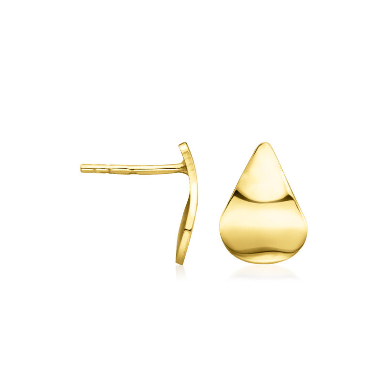Italian 18kt Gold Vermeil Teardrop Earrings  image number 2