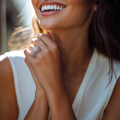 2.60 ct. t.w. Multi-Gemstone Ring in Sterling Silver