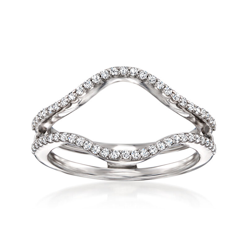 1.10 Carat London Blue Topaz and .50 ct. t.w. White Topaz Jewelry Set: Ring and Ring Guard in Sterling Silver image number 6