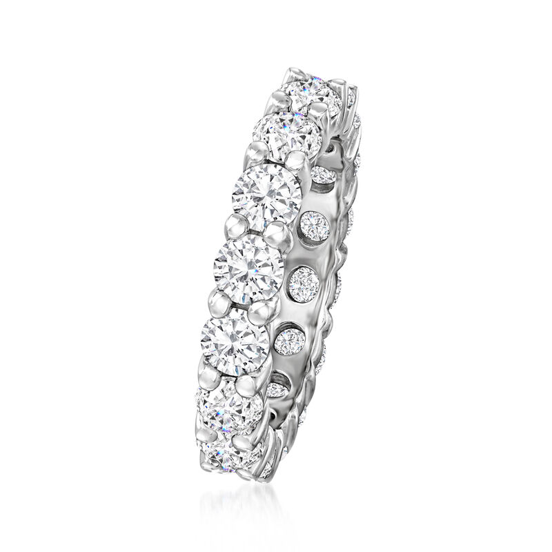 3.45 ct. t.w. CZ Eternity Band in Sterling Silver image number 2