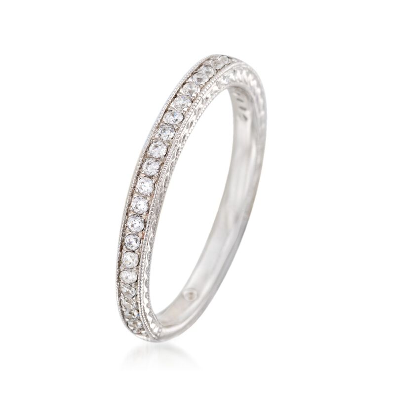 Gabriel Designs .30 ct. t.w. Diamond Wedding Band in 14kt White Gold image number 1