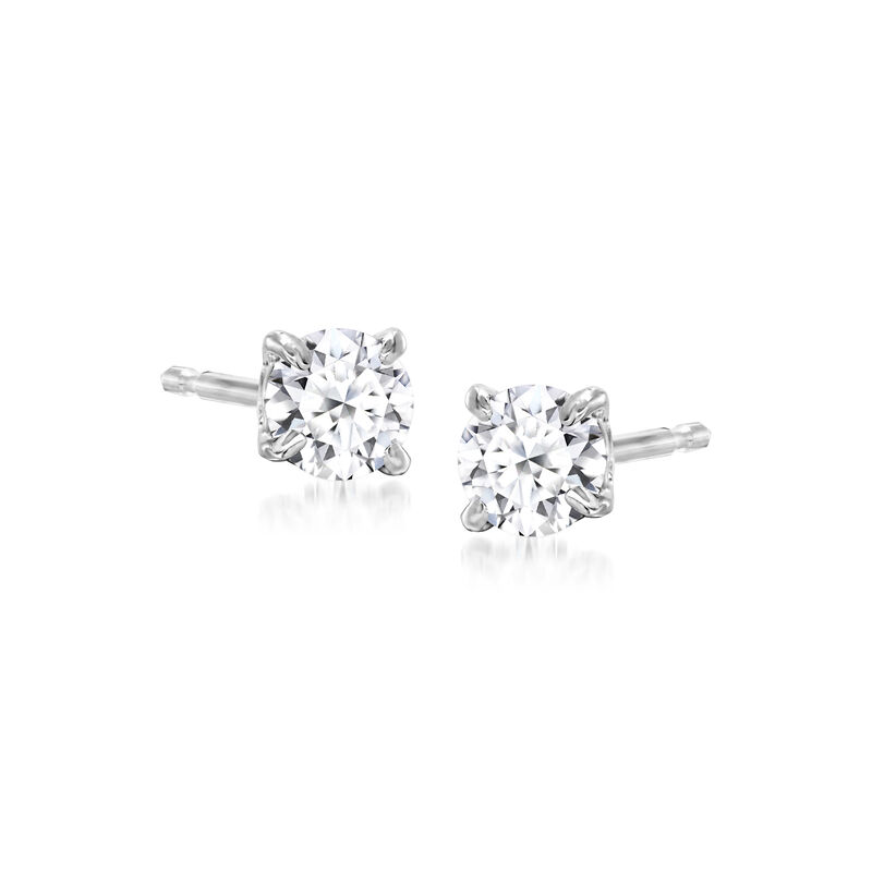 .33 ct. t.w. Lab-Grown Diamond Stud Earrings in Sterling Silver  image number 0