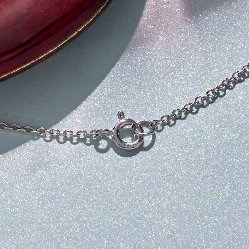 10.00 ct. t.w. Bezel-Set CZ Station Necklace in Sterling Silver image number 3