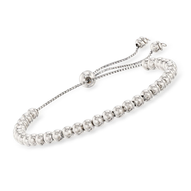 4-9mm Cultured Pearl and Sterling Silver Bead Jewelry Set: Three Bolo Bracelets image number 2