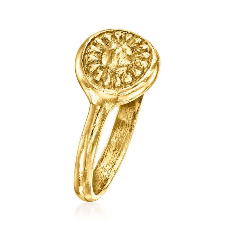 Italian 14kt Yellow Gold Sunflower Ring image number 1