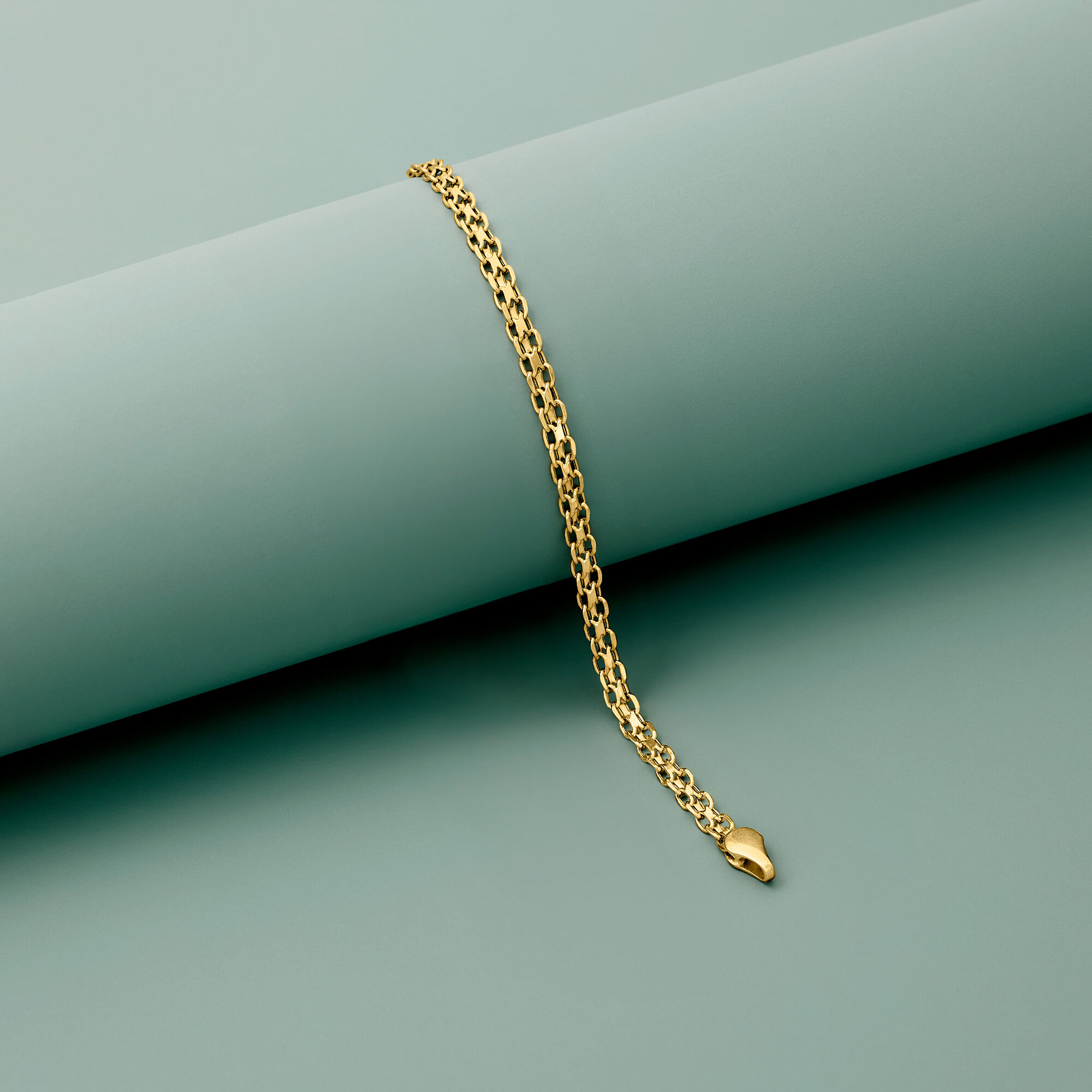 Italian 14kt Yellow Gold Bismark-Link Bracelet | Ross Simons