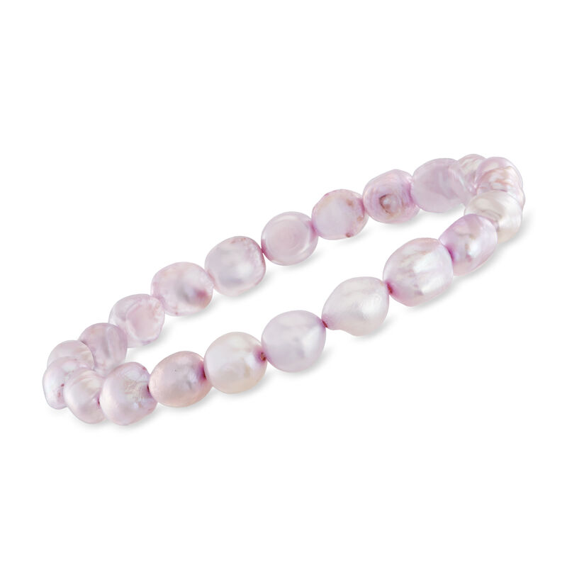 6-7mm Multicolored Cultured Pearl Jewelry Set: Ten Stretch Bracelets image number 3