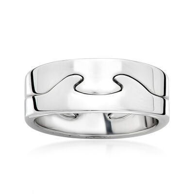C. 2000 Vintage Georg Jensen 18kt White Gold Fusion Ring