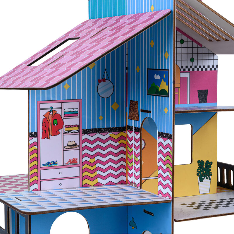 Olivia's Little World &quot;Dreamland&quot; Child's 360 Pop-Up Dollhouse with Accessories image number 3