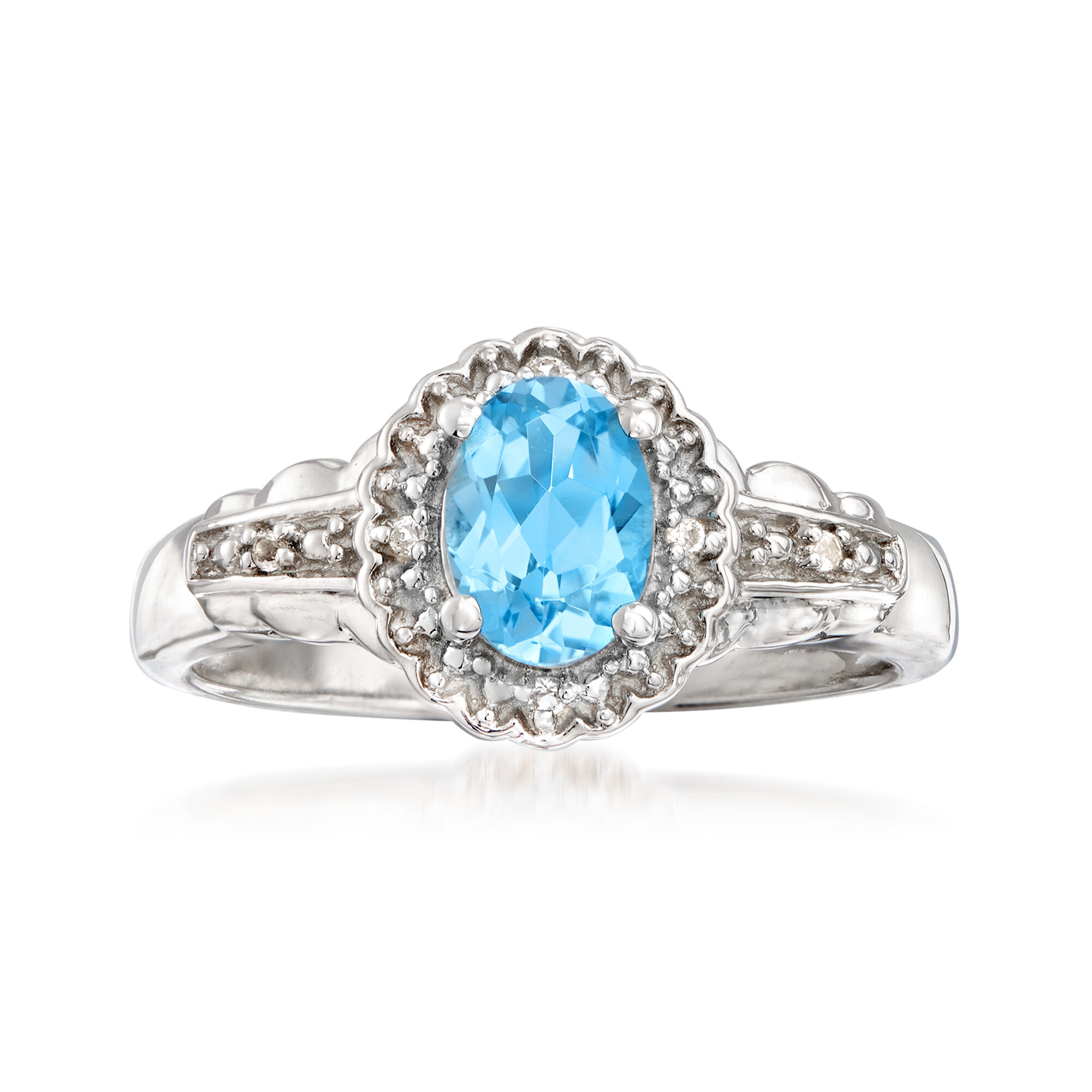 2.78 ct. t.w. Swiss Blue and White Topaz Jewelry Set