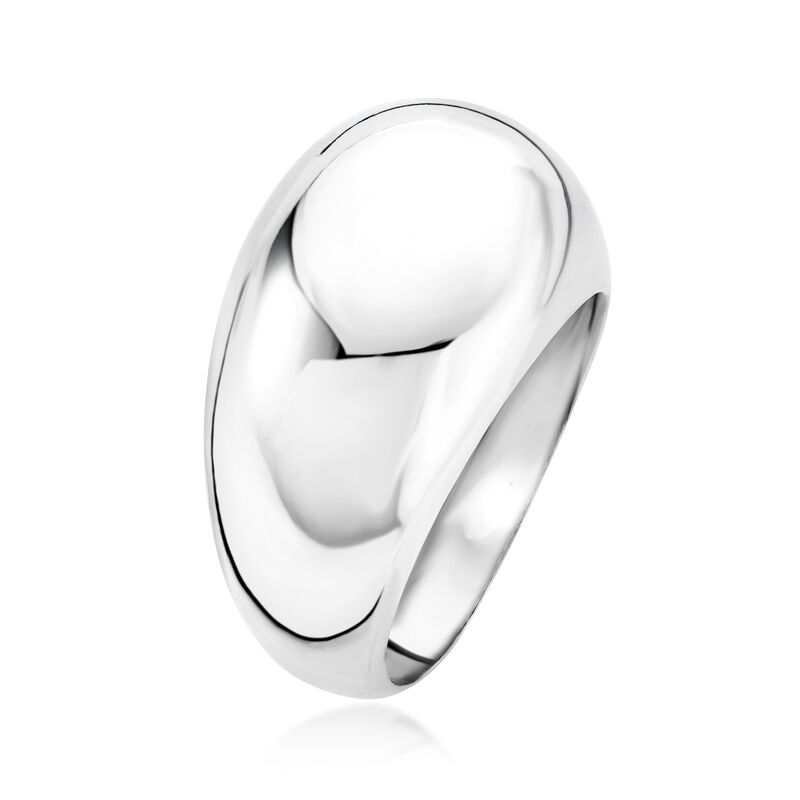 Italian Sterling Silver Dome Ring image number 2
