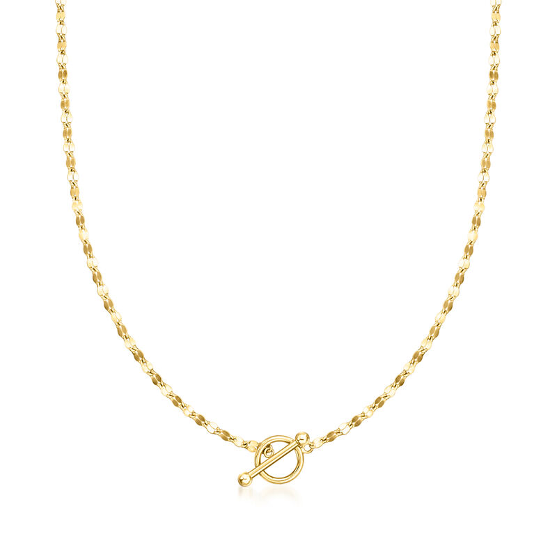 18kt Gold Vermeil Lumachina-Chain Toggle Necklace image number 0