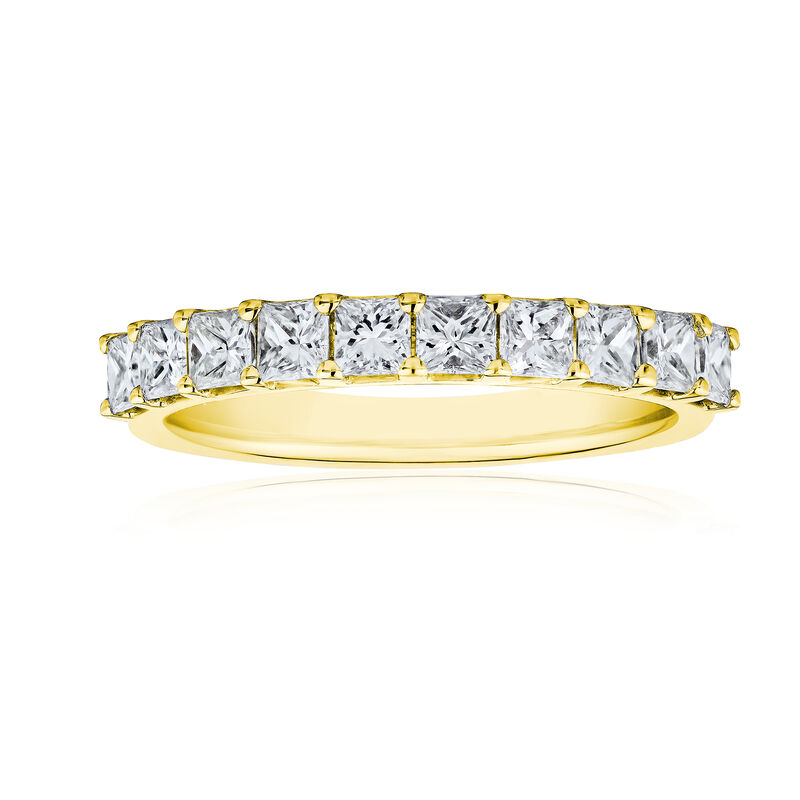 1.00 ct. t.w. Princess-Cut Diamond Ring in 14kt Yellow Gold image number 0