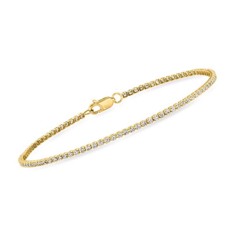 1.00 ct. t.w. Lab-Grown Diamond Tennis Bracelet in 14kt Yellow Gold image number 0