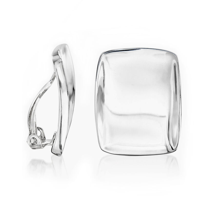 Zina Sterling Silver &quot;Palm Springs&quot; Large Clip-On Earrings image number 0