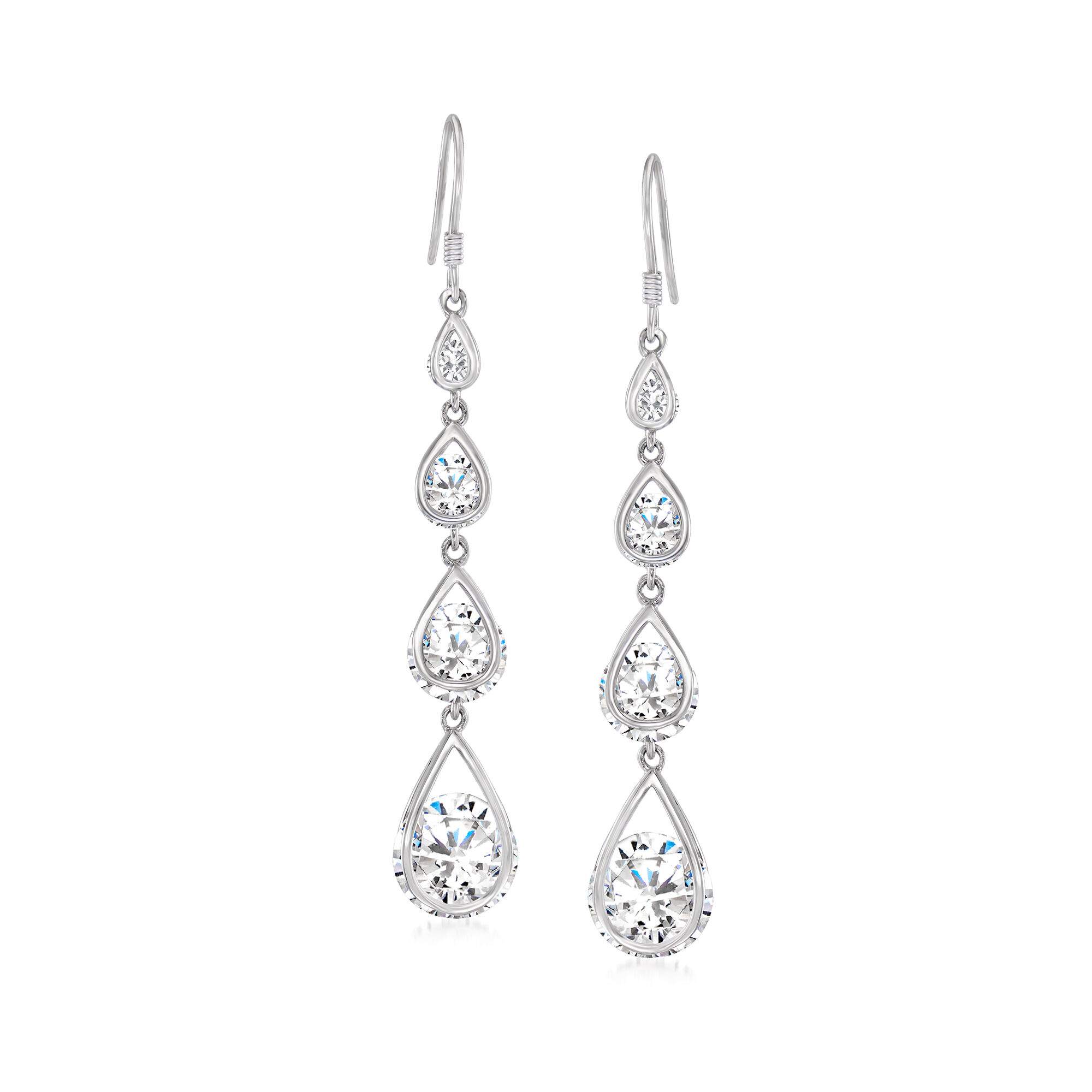 イヤリング TATIANA Silver 925 Crystal Line Drop Earrings EC1974 Amazon.com: Crystal Long Drop Earrings - Women's Rose Gold