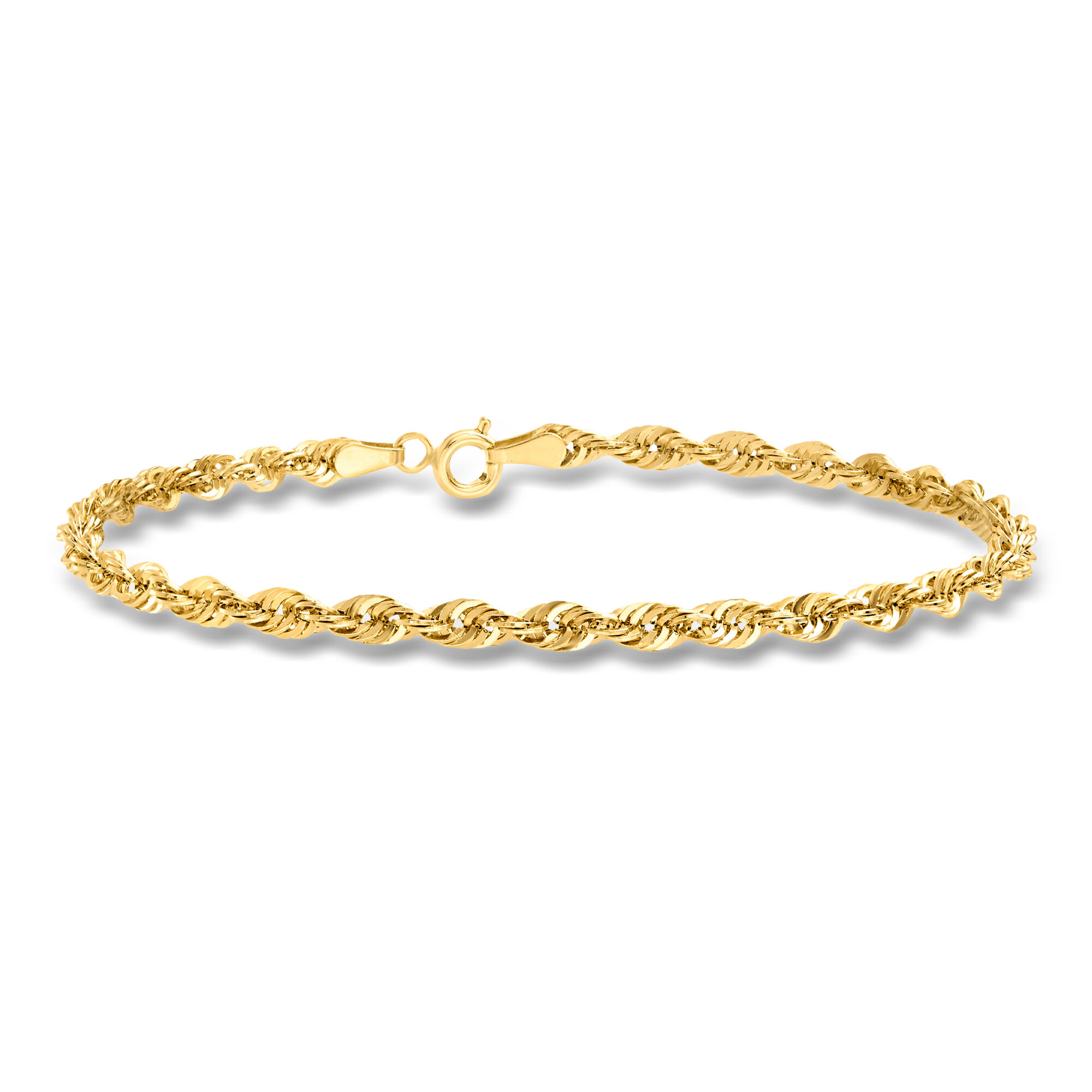 3.2mm 14kt Yellow Gold Rope-Chain Bracelet | Ross Simons