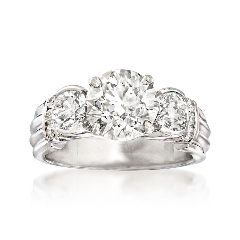 Majestic Collection 3.70 ct. t.w. Diamond Ring in 18kt White Gold image number 0
