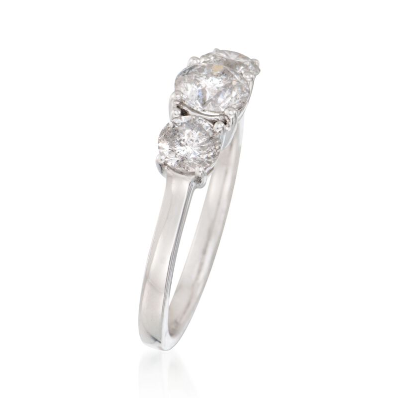 1.50 ct. t.w. Diamond Three-Stone Ring in 14kt White Gold image number 2