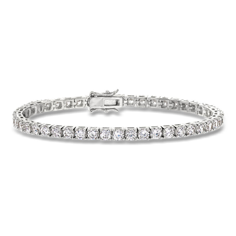 8.00 ct. t.w. CZ Tennis Bracelet in Sterling Silver image number 0
