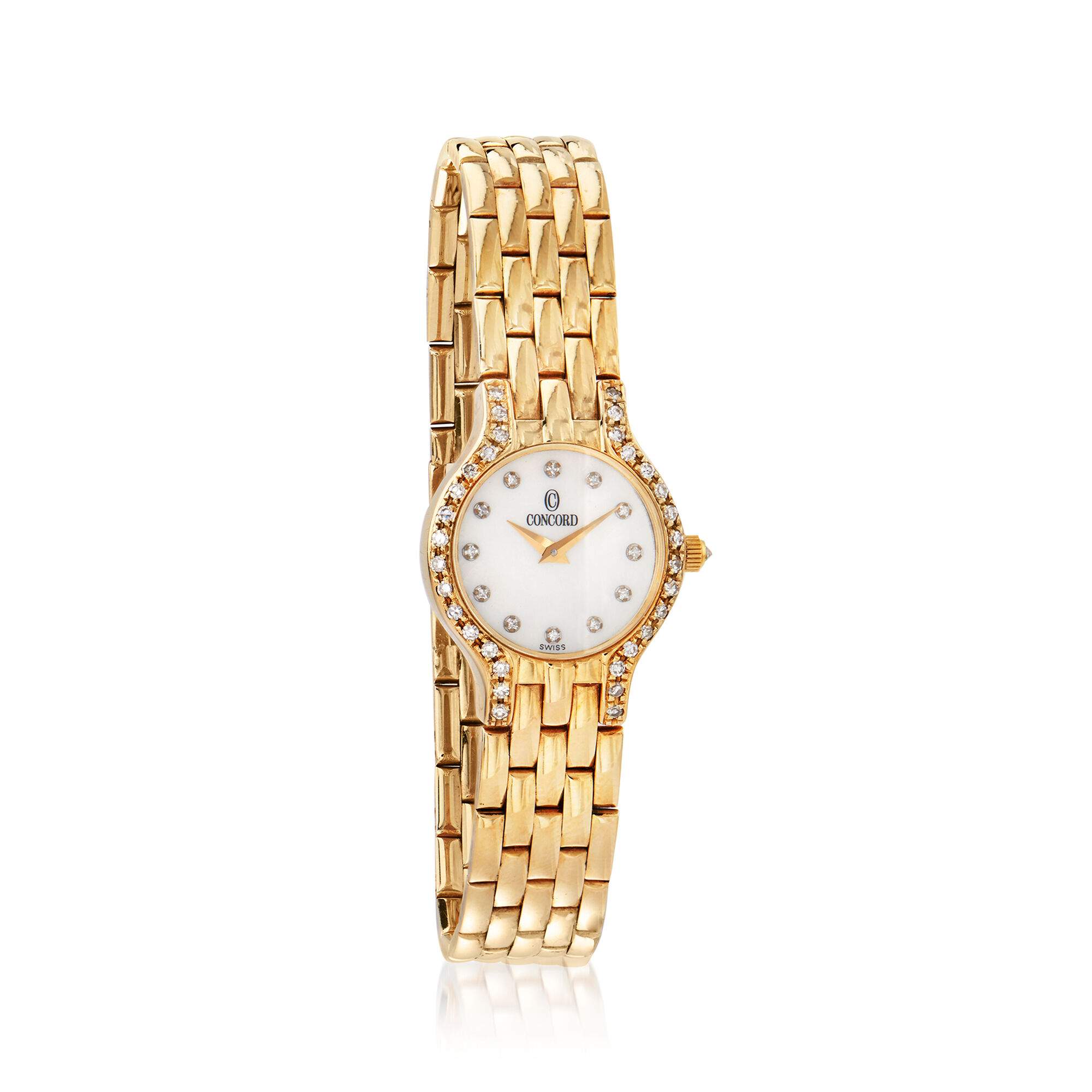 C. 1990 Vintage Concord Women s 20mm .50 ct. t.w. Diamond Watch in 14kt Yellow Gold