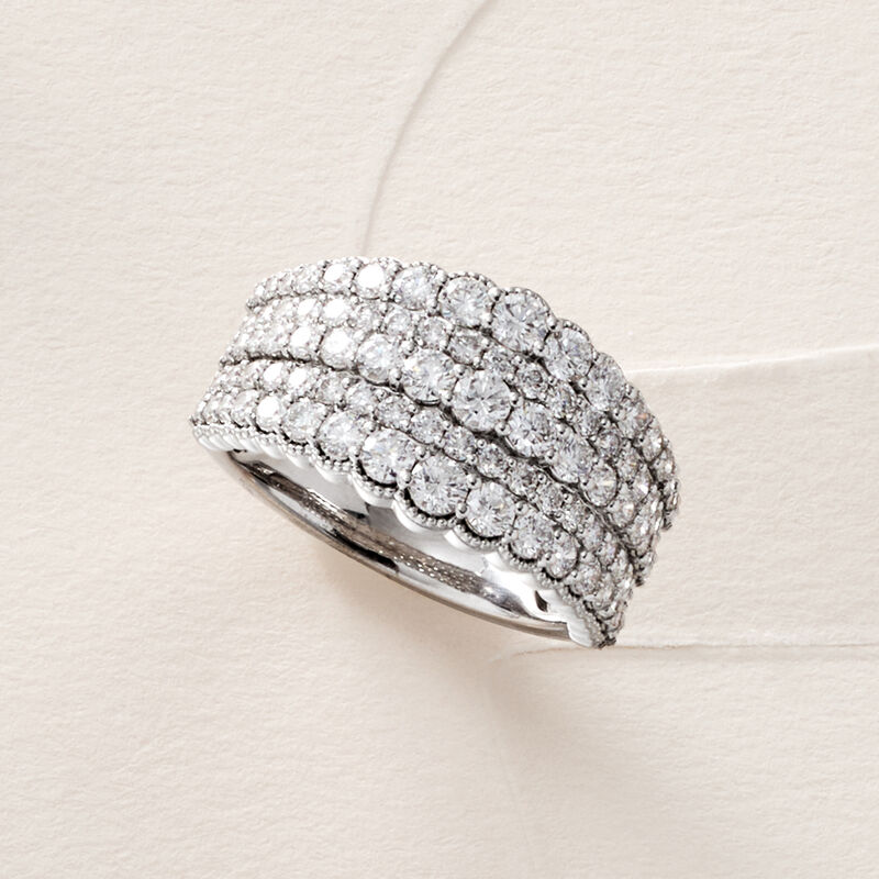 2.00 ct. t.w. Lab-Grown Diamond Multi-Row Ring in 14kt White Gold. Size 9 image number 5