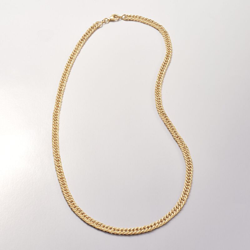 14kt Yellow Gold Curb-Link Necklace image number 2