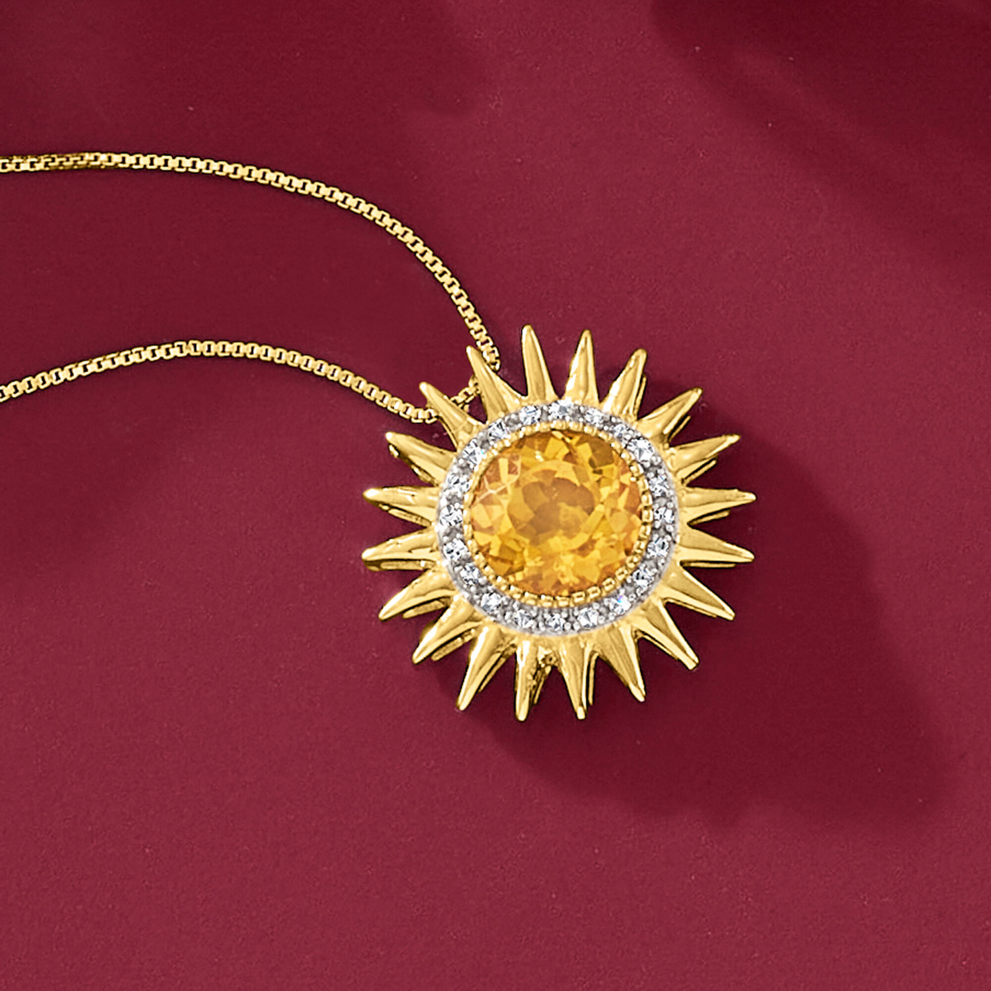 Citrine sun pendant shop