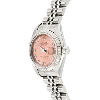 Pre-Owned Rolex Datejust Women's 26mm Automatic Stainless Steel and 18kt White Gold Watch