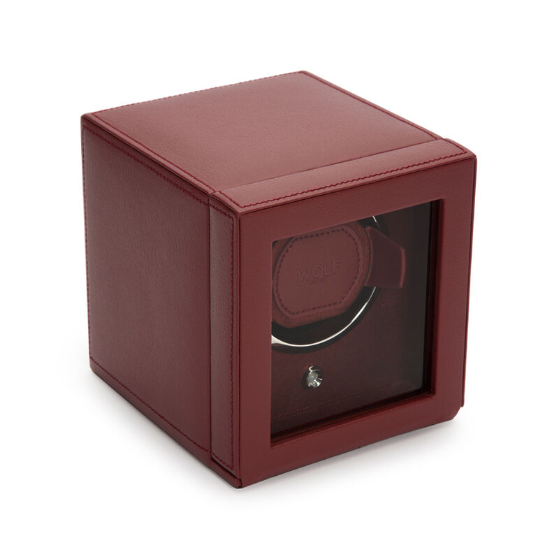 WOLF "Cub" Bordeaux Vegan Leather Watch Winder image number 3