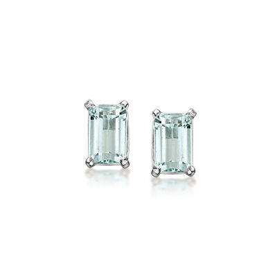 C. 1990 Vintage 1.80 ct. t.w. Aquamarine Earrings in 10kt White Gold