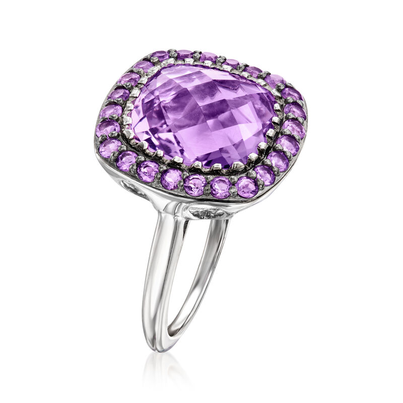 6.90 ct. t.w. Amethyst Ring in Sterling Silver image number 2