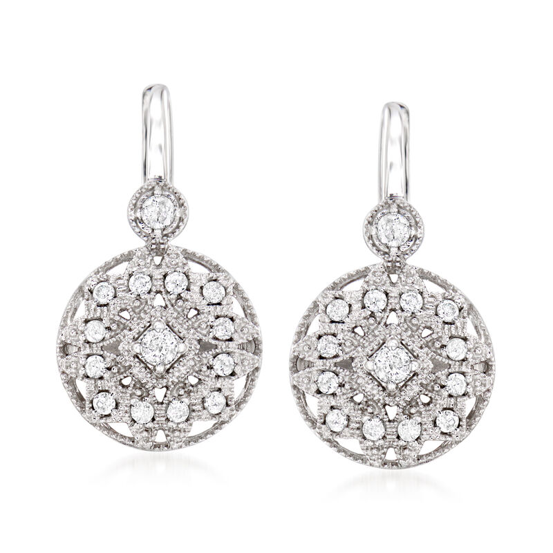 .50 ct. t.w. Diamond Multi-Shaped Drop Earrings in Sterling Silver  image number 0