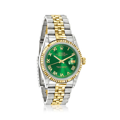 Pre-Owned Rolex Datejust Men's 36mm Automatic Stainless Steel and 18kt Yellow Gold Watch