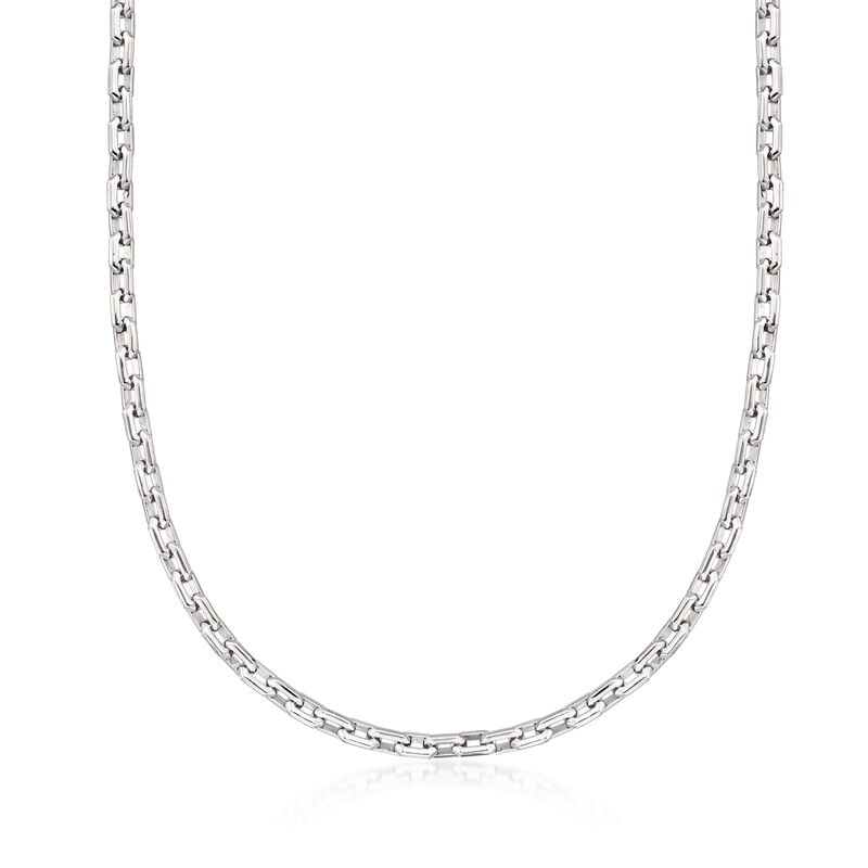 Gabriel Designs Sterling Silver Cable-Link Necklace. 22.5&quot; image number 1