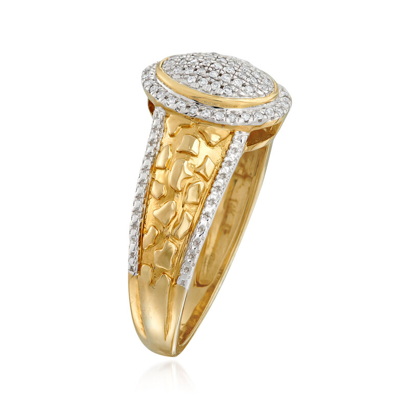 .14 ct. t.w. Diamond Cluster Ring in 14kt Yellow Gold image number 2