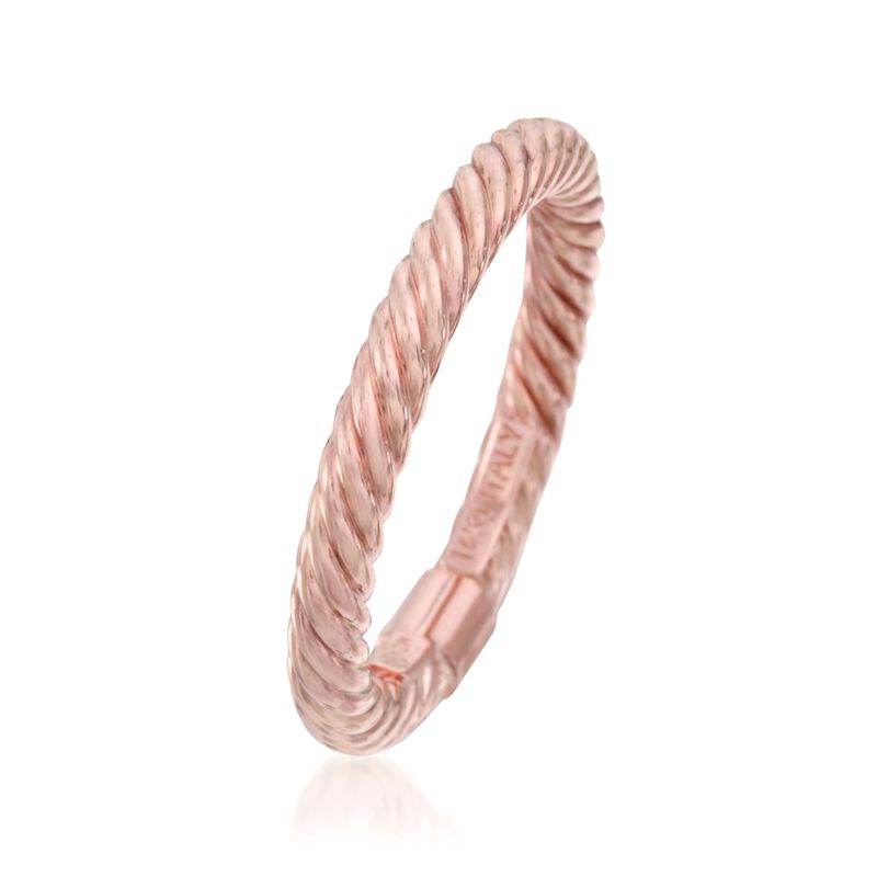 14kt Rose Gold Twisted Ring image number 2