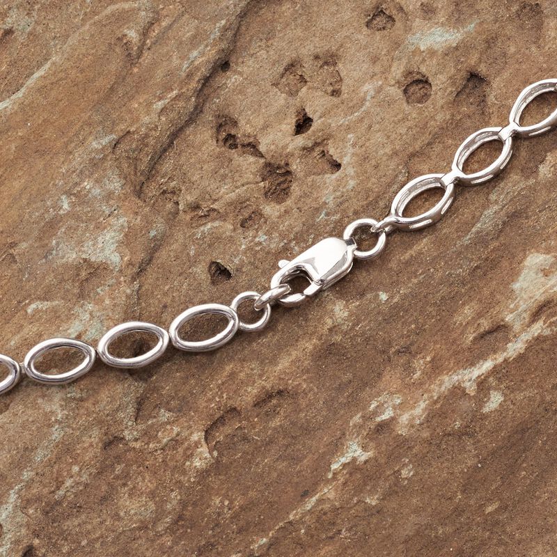 1.00 ct. t.w. Graduated Diamond Necklace in Sterling Silver image number 3