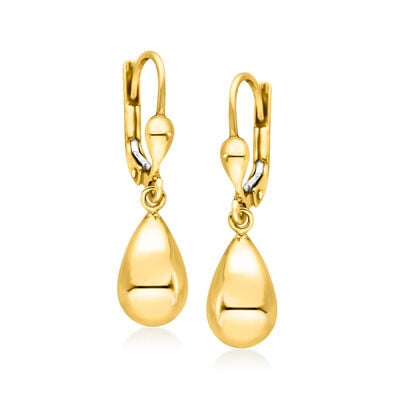 10kt Yellow Gold Teardrop Earrings 10kt Yellow Gold Teardrop Earrings