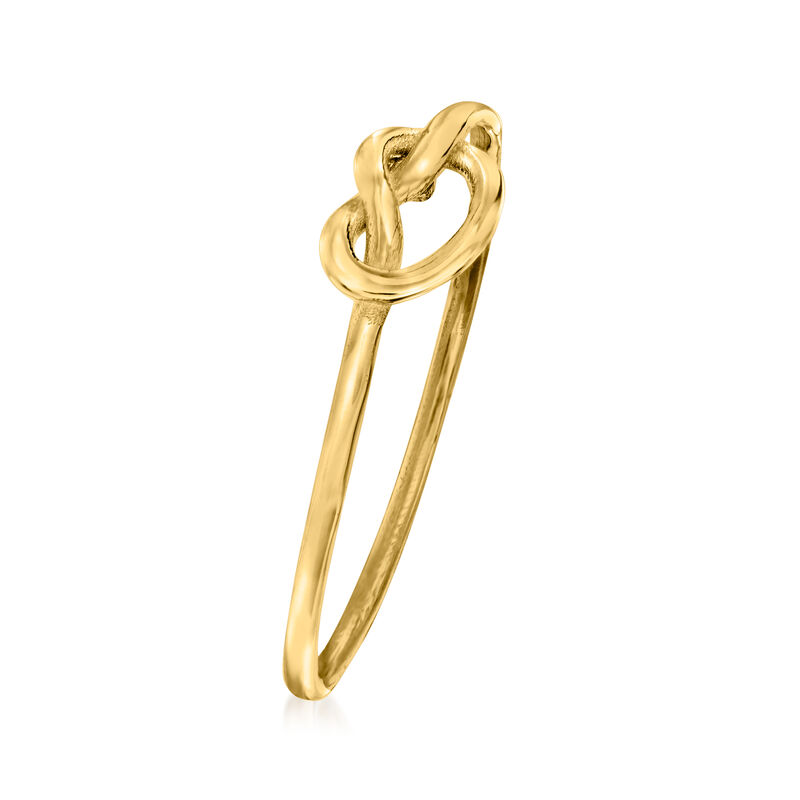 Italian 14kt Yellow Gold Love Knot Ring image number 1