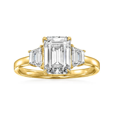 2.30 ct. t.w. Lab-Grown Diamond Ring in 14kt Yellow Gold