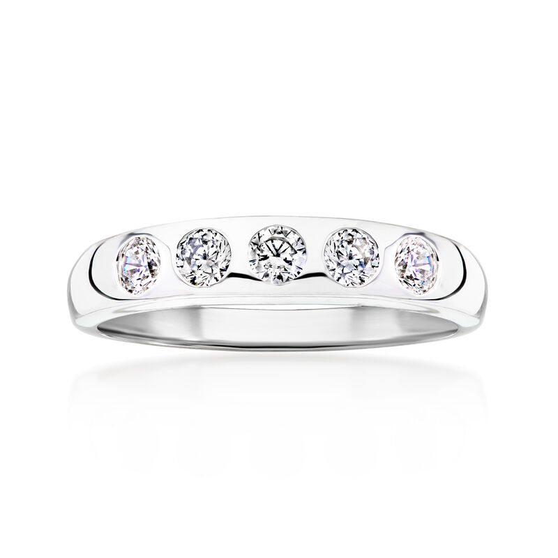.50 ct. t.w. CZ Ring in Sterling Silver image number 0