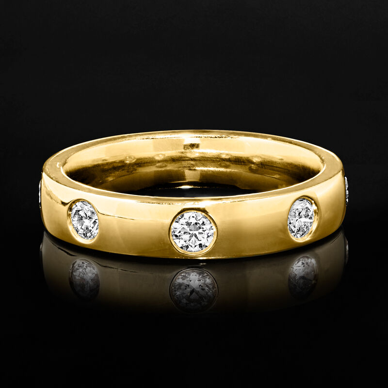 .50 ct. t.w. Lab-Grown Diamond Ring in 14kt Yellow Gold. Size 7 image number 3