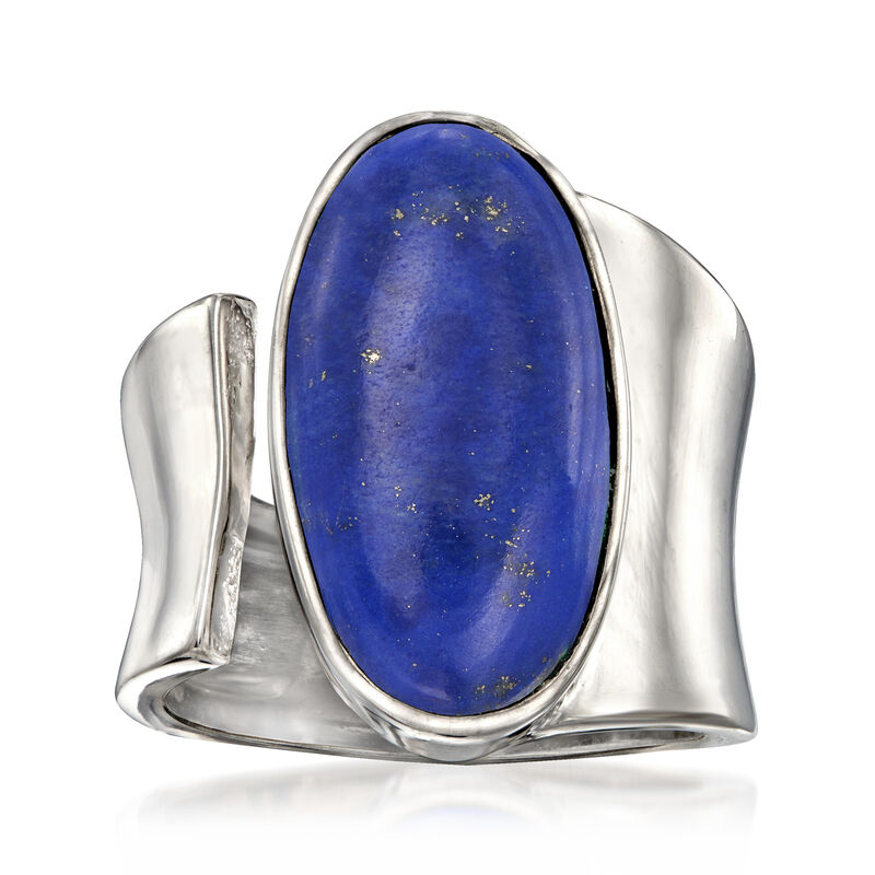 Lapis Wrap Ring in Sterling Silver image number 0